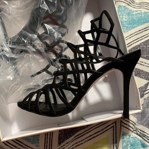 Steve Madden black slithur sandals